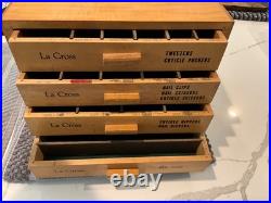 VTG. La Cross Beauty Shop /Wood Store-DISPLAY/4-DRAWERS & COUNTER CABINET
