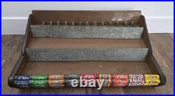 VTG Life Savers 9 Flavor Metal Tin Candy 3 Rack Store Display Sign Advertizing