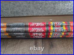 VTG Life Savers 9 Flavor Metal Tin Candy 3 Rack Store Display Sign Advertizing