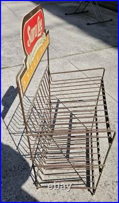 VTG Sara Lee 3 Shelf Break STORE DISPLAY METAL STAND Rack 1960s Aluminum