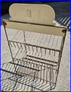 VTG Sara Lee 3 Shelf Break STORE DISPLAY METAL STAND Rack 1960s Aluminum