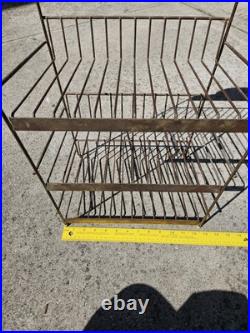 VTG Sara Lee 3 Shelf Break STORE DISPLAY METAL STAND Rack 1960s Aluminum