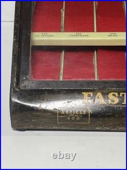 VTG Star Twist Thread Spool Store Display Cabinet FAST COLORS-WILL BOIL 15x10x7