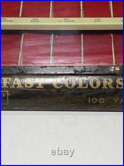 VTG Star Twist Thread Spool Store Display Cabinet FAST COLORS-WILL BOIL 15x10x7