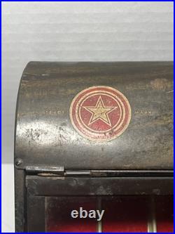 VTG Star Twist Thread Spool Store Display Cabinet FAST COLORS-WILL BOIL 15x10x7