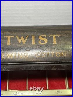 VTG Star Twist Thread Spool Store Display Cabinet FAST COLORS-WILL BOIL 15x10x7