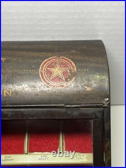 VTG Star Twist Thread Spool Store Display Cabinet FAST COLORS-WILL BOIL 15x10x7