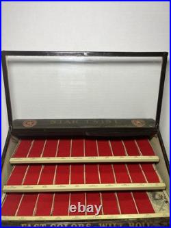VTG Star Twist Thread Spool Store Display Cabinet FAST COLORS-WILL BOIL 15x10x7