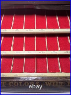 VTG Star Twist Thread Spool Store Display Cabinet FAST COLORS-WILL BOIL 15x10x7