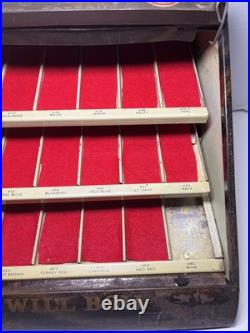 VTG Star Twist Thread Spool Store Display Cabinet FAST COLORS-WILL BOIL 15x10x7