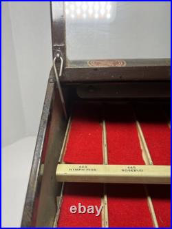 VTG Star Twist Thread Spool Store Display Cabinet FAST COLORS-WILL BOIL 15x10x7