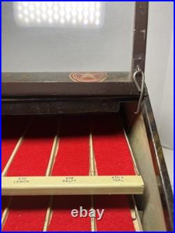 VTG Star Twist Thread Spool Store Display Cabinet FAST COLORS-WILL BOIL 15x10x7