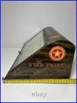 VTG Star Twist Thread Spool Store Display Cabinet FAST COLORS-WILL BOIL 15x10x7