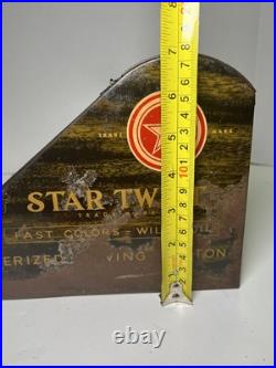 VTG Star Twist Thread Spool Store Display Cabinet FAST COLORS-WILL BOIL 15x10x7