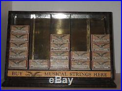 VTG Store Counter Display Eagle Musical Strings Box Strings Gretsch Banjo Uke