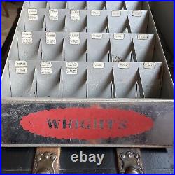 VTG Store Display Wright's Thread Stainless Labeled Large 30 Long