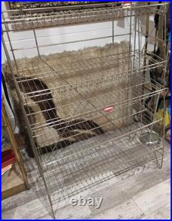 VTG Tom's Snack Display Large Steel Wire Shelf Hairpin Feet Cool Looking