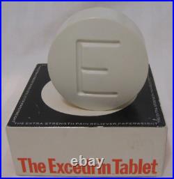 VTG (VeryRare) Giant Excedrin Pill Medicine Paperweight Pharmacy DISPLAY 3-3/4