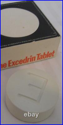 VTG (VeryRare) Giant Excedrin Pill Medicine Paperweight Pharmacy DISPLAY 3-3/4