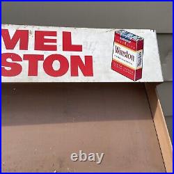 VTG Winston Camel Cigarette Advertising Metal Rack Display Cavalier 21x19x10