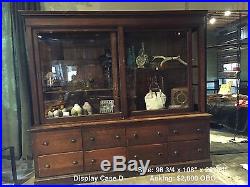 VTG Wood and Glass Display Cases