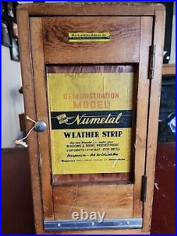 Very Cool Vintage Numetal Weather Strip Advertising Store Sales Sample Display