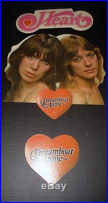 Very Rare Heart Dreamboat Annie 1975 Vintage Music Record Store Promo Display
