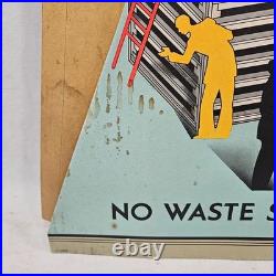 Very Rare Vintage 1929 Eveready Battery Store Display 18 1/2 x 36 1/4