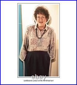 Very Rare Vintage Julia Child Life Size Cookbook Store Display Cardboard Cutout