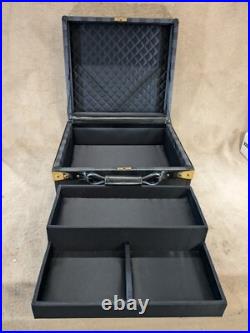 Very Rare Vintage Victoria's Secret Square Display Luggage Trunk Opens Black