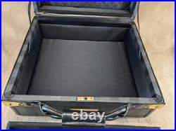 Very Rare Vintage Victoria's Secret Square Display Luggage Trunk Opens Black