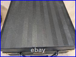 Very Rare Vintage Victoria's Secret Square Display Luggage Trunk Opens Black