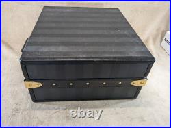 Very Rare Vintage Victoria's Secret Square Display Luggage Trunk Opens Black