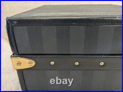 Very Rare Vintage Victoria's Secret Square Display Luggage Trunk Opens Black