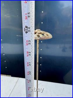 Victorian metal hat stand table top display general store tall antique