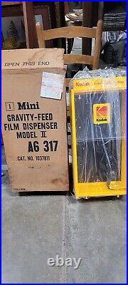 Vin. Kodak Film Store Counter Gravity Feed Display Dispenser with Orig. Box NOS