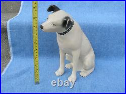 Vintage 10 1/2 Tall Plastic RCA Victor Nipper Dog Advertising Store Display