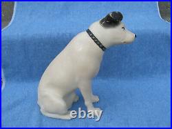 Vintage 10 1/2 Tall Plastic RCA Victor Nipper Dog Advertising Store Display