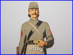 Vintage 1861-1961 Confederate Soldier Csa Cardboard 29 Johnny Reb Store Display