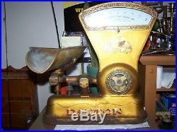 Vintage 1906 2lb Dayton Candy Counter Scale General Store Display Advertising