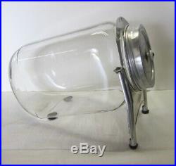 Vintage 1917 Aridor Store Display Candy Jar on Stand