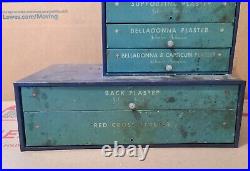 Vintage 1920s Advertising Metal Store Display Johnson & Johnson Red Cross Cabine