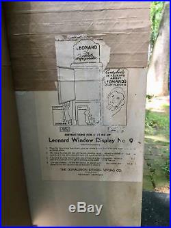 Vintage 1920s Leonards Telephones Store Window Display Sign Advertising 56 Tall