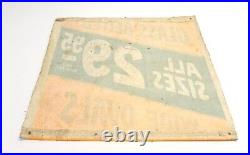 Vintage 1930's-1940's Dealer Sign Glass Bleted All Sizes 29.95 Wide Ovals Used