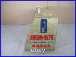 Vintage 1930s Auto-Lite Silver Sheathed Cable Rewiring Kit STORE COUNTER DISPLAY