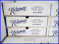 Vintage 1939 Kickaway Undergarments Store Salesman Display Cabinet with Drawers