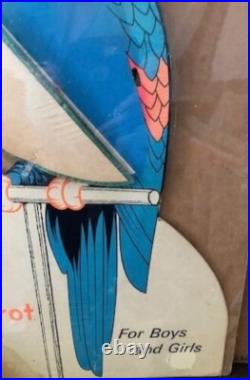 Vintage 1940 Poll Parrot Shoes Honeycomb Tissue Paper Expand Advertising Display