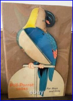Vintage 1940 Poll Parrot Shoes Honeycomb Tissue Paper Expand Advertising Display