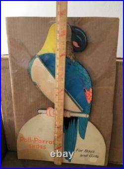 Vintage 1940 Poll Parrot Shoes Honeycomb Tissue Paper Expand Advertising Display
