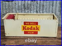 Vintage 1940 We Sell Kodak Film Metal Store Display Sign Camera Photography
